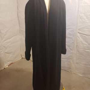 Wool swing wrap coat